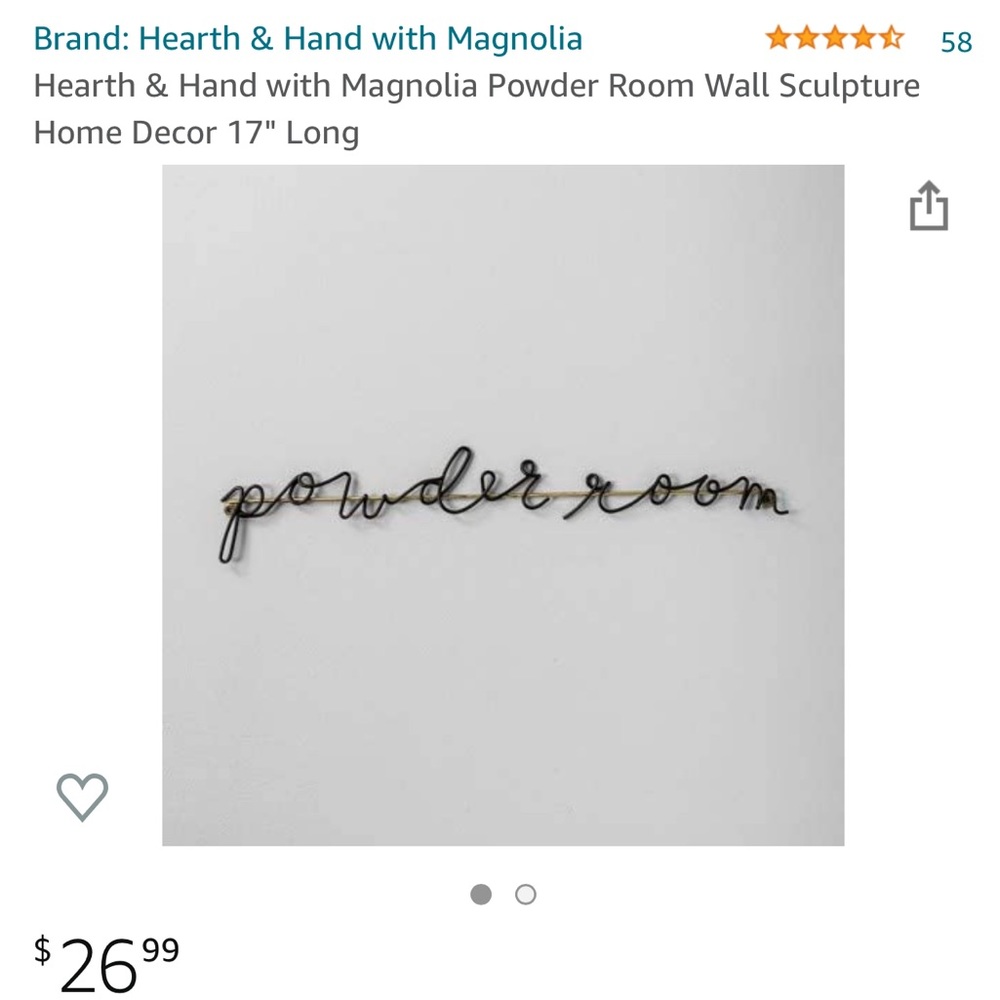 Wall Decor - Powder Room